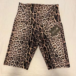 Onzie Leopard Bike Shorts